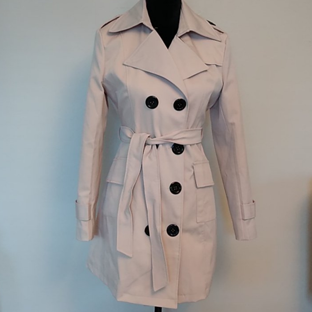 Lanhuacao Double Breasted Trench Coat